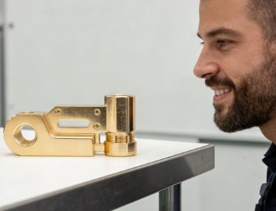 The client is highly satisfied with the results of our machined components.